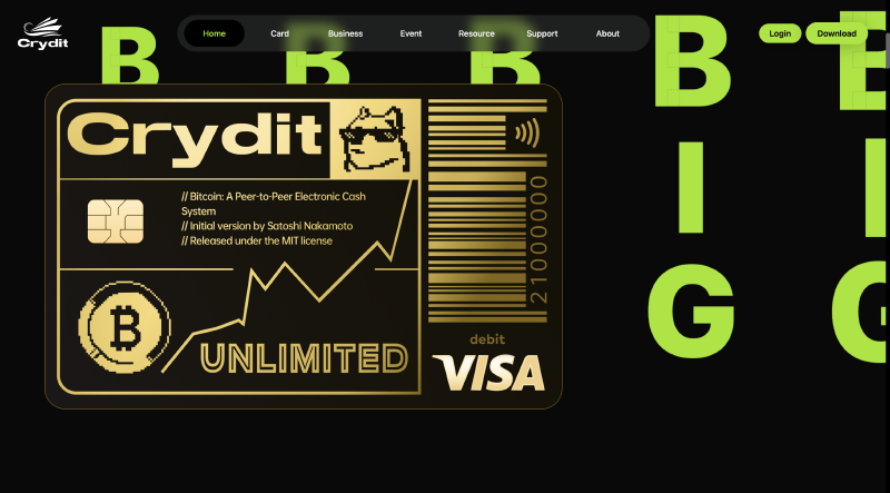 Featured image of post 如何优雅地使用“稳定币”，Crydit神卡巨稳，消费无限制