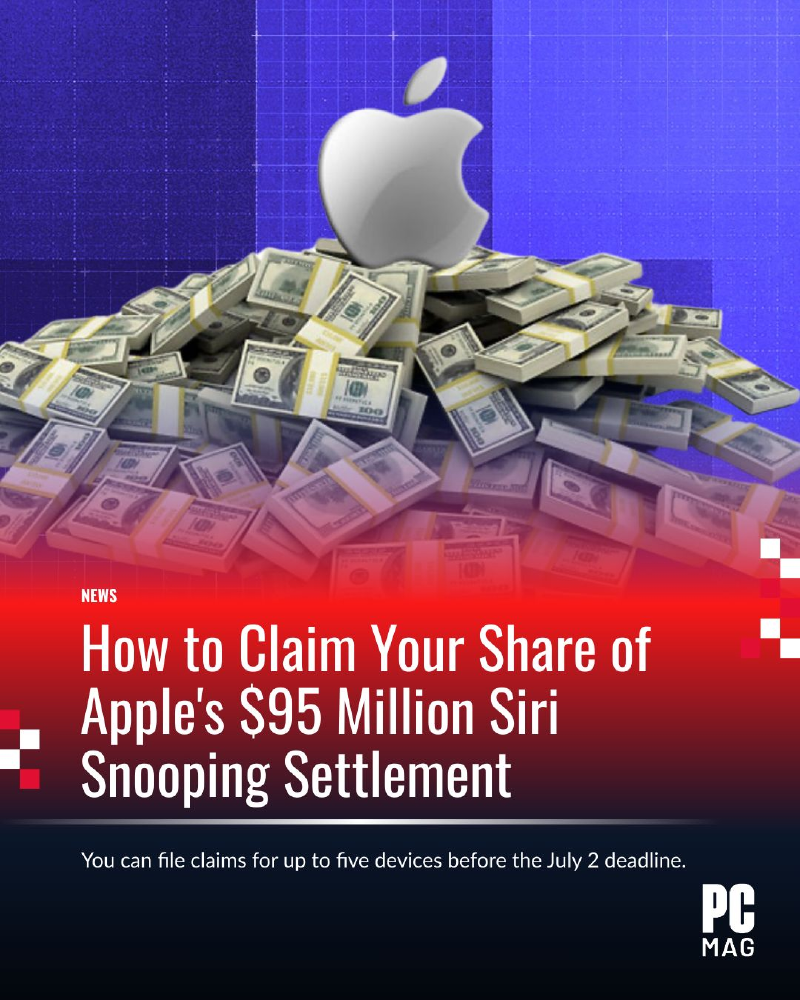 Featured image of post Apple发钱了： Siri集体诉讼可申请赔偿，每人最高100美元